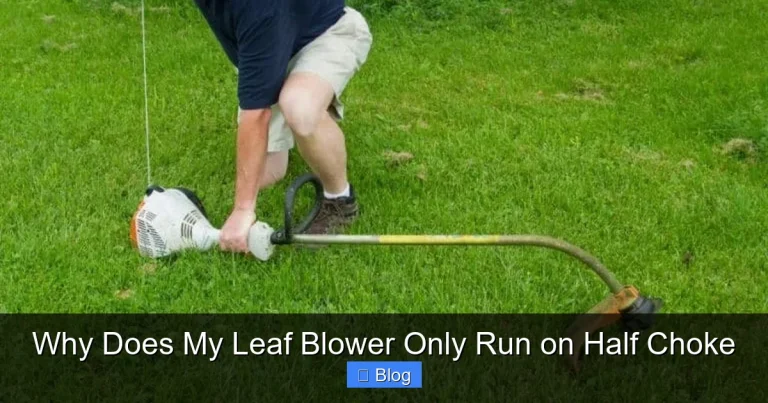 Why Does My Leaf Blower Only Run on Half Choke