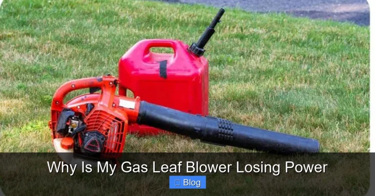 Why Is My Gas Leaf Blower Losing Power