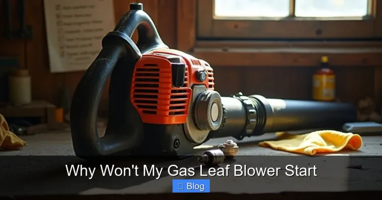 Why Won't My Gas Leaf Blower Start
