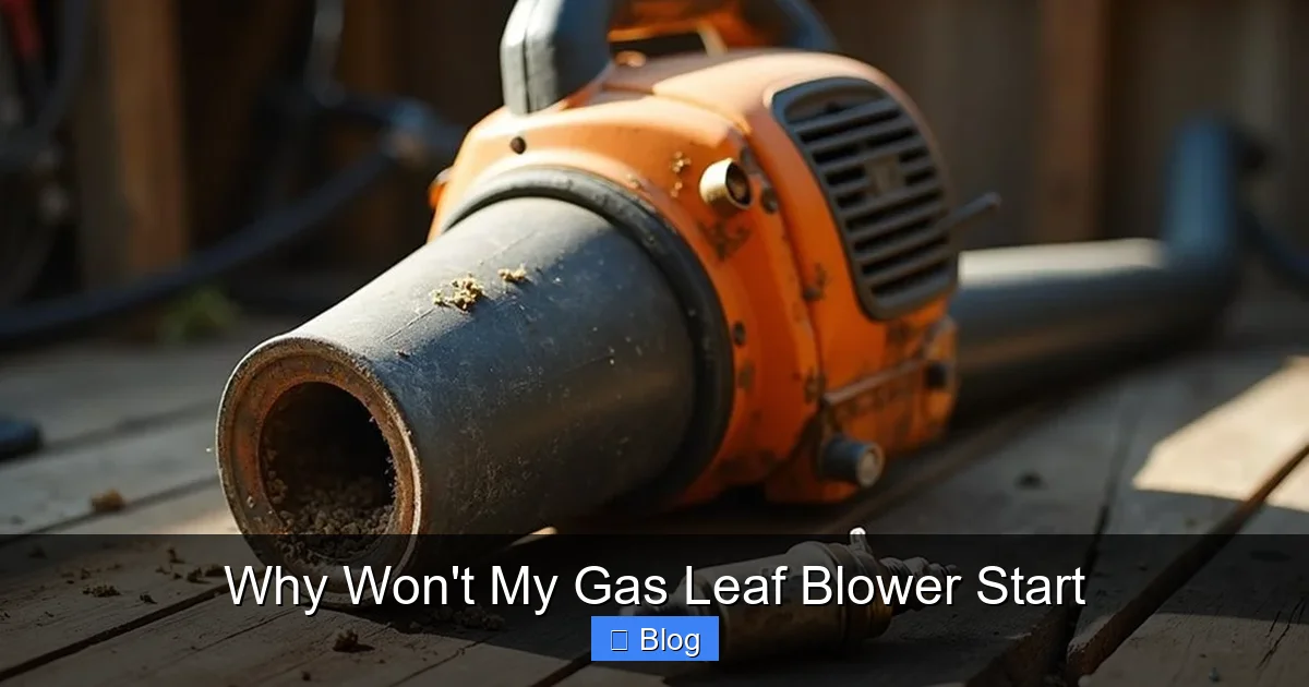 Why Won't My Gas Leaf Blower Start