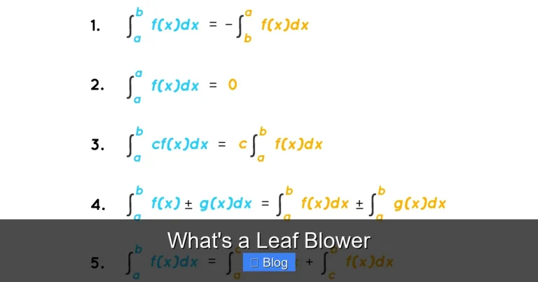 What's a Leaf Blower