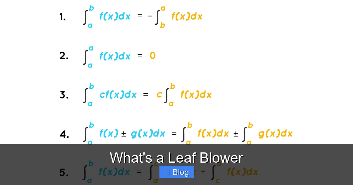 What's a Leaf Blower
