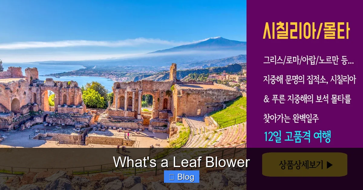 What's a Leaf Blower