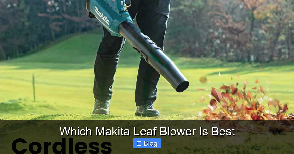 Which Makita Leaf Blower Is Best