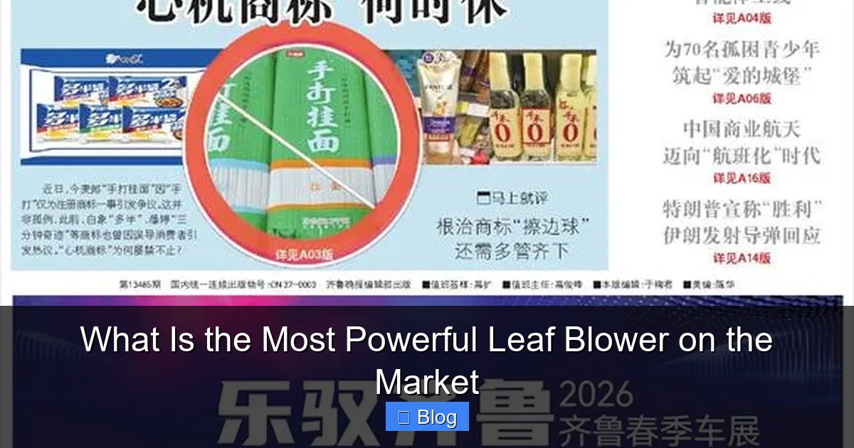 What Is the Most Powerful Leaf Blower on the Market