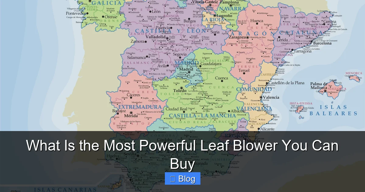 What Is the Most Powerful Leaf Blower You Can Buy