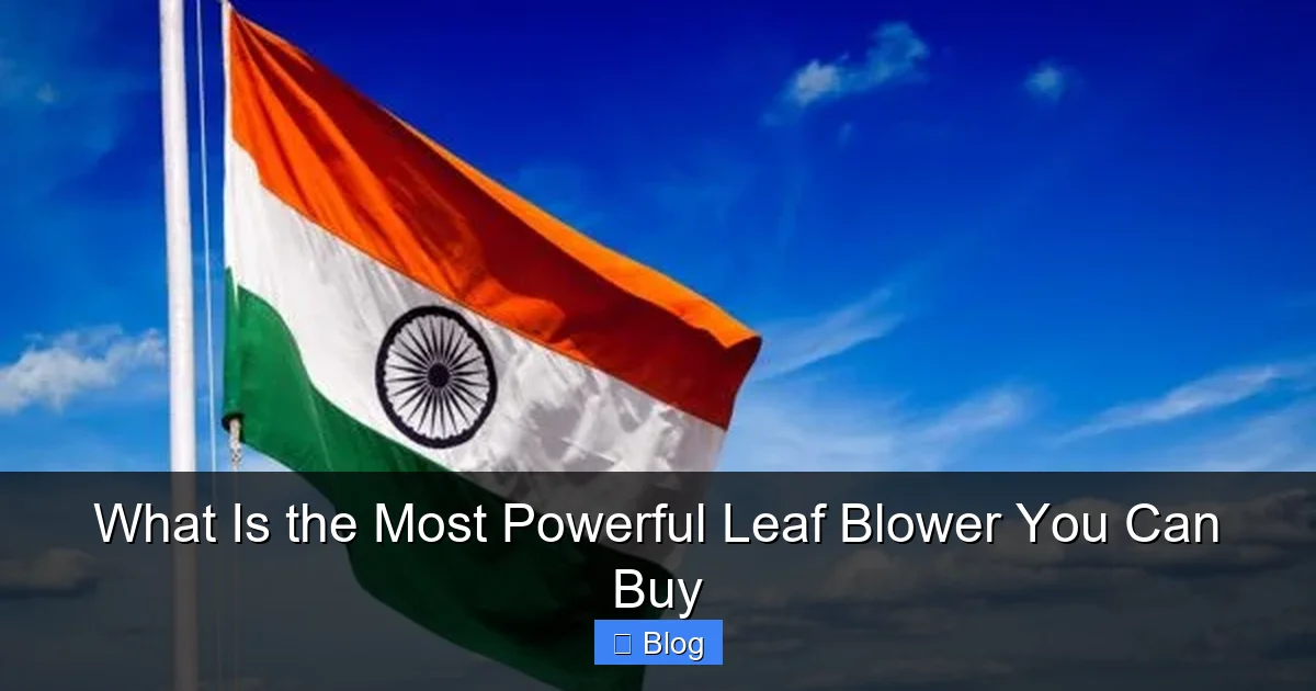 What Is the Most Powerful Leaf Blower You Can Buy