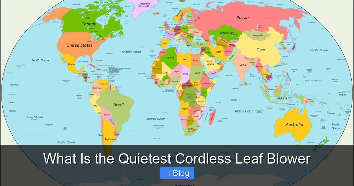 What Is the Quietest Cordless Leaf Blower