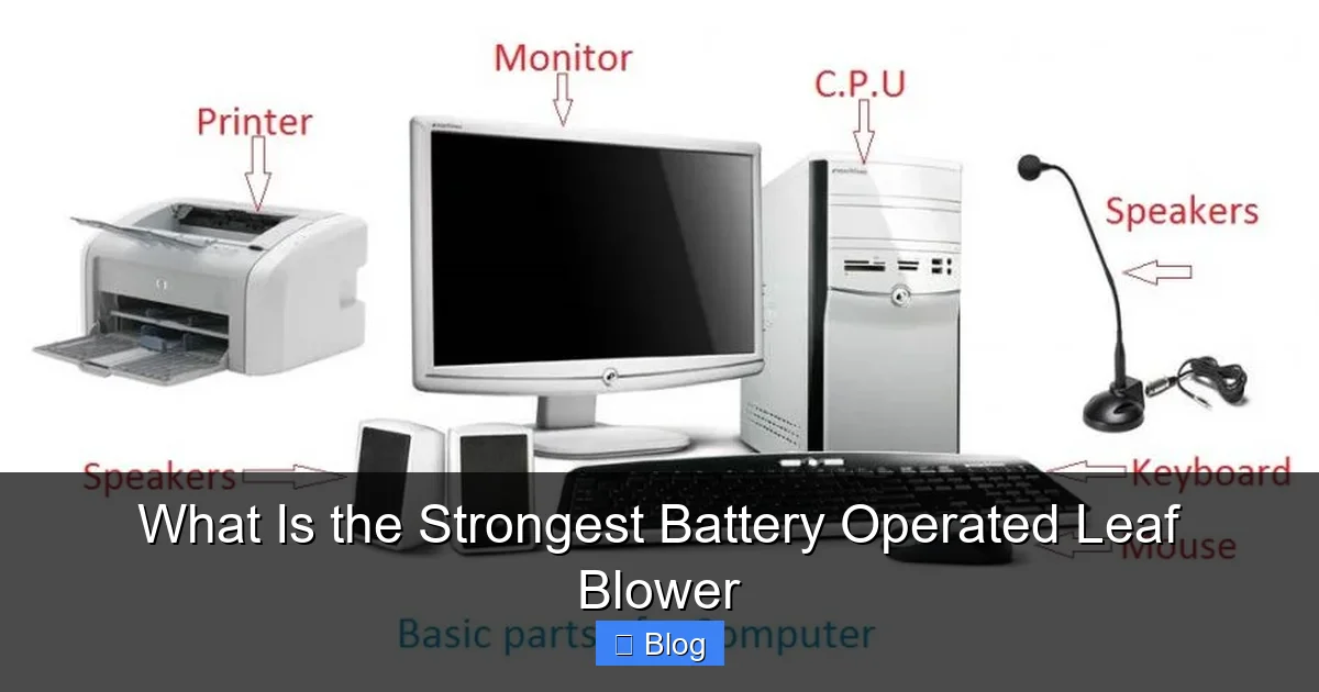 What Is the Strongest Battery Operated Leaf Blower