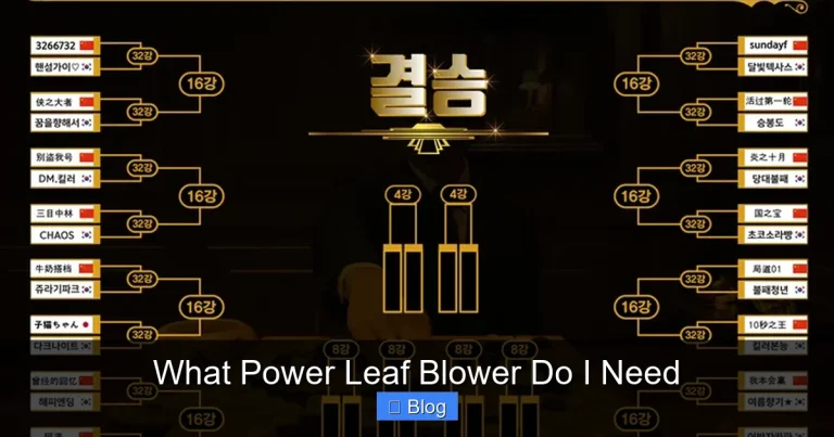 What Power Leaf Blower Do I Need