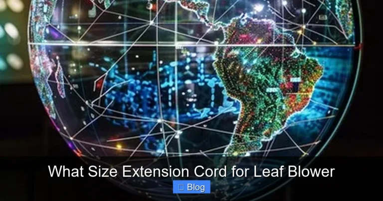 What Size Extension Cord for Leaf Blower