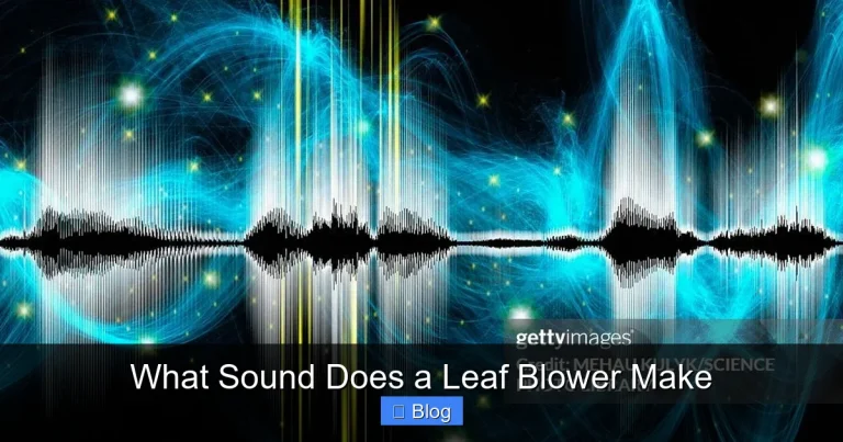 What Sound Does a Leaf Blower Make
