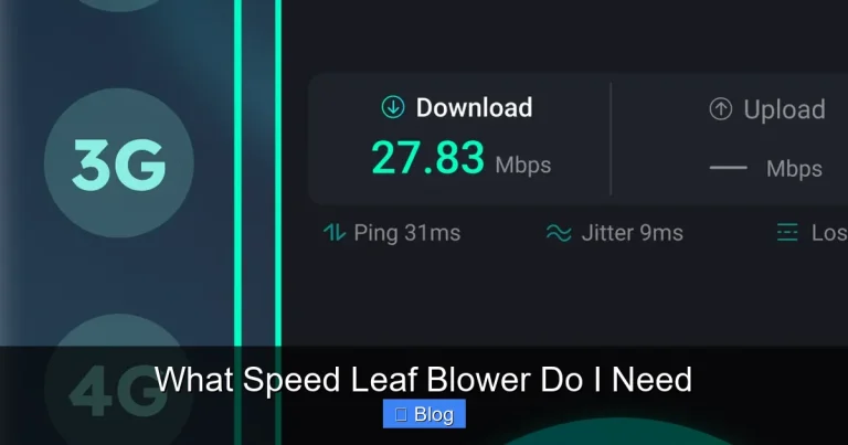 What Speed Leaf Blower Do I Need