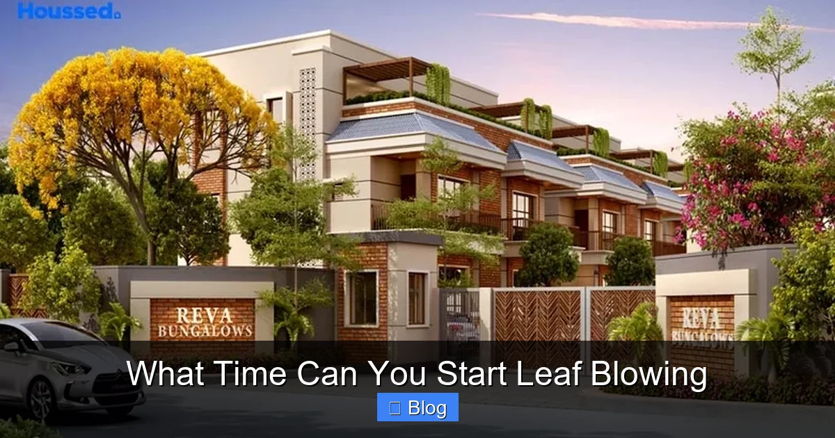 What Time Can You Start Leaf Blowing