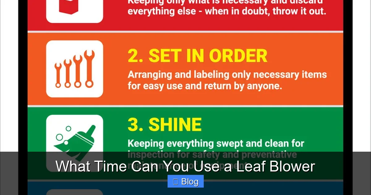 What Time Can You Use a Leaf Blower