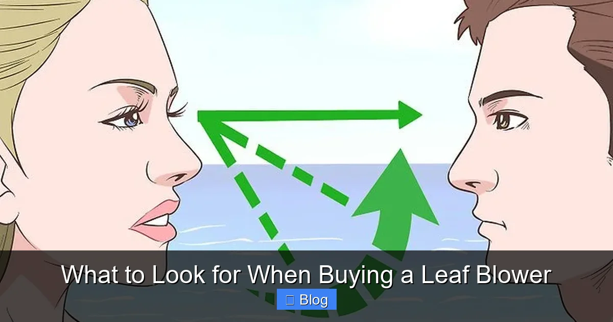 What to Look for When Buying a Leaf Blower