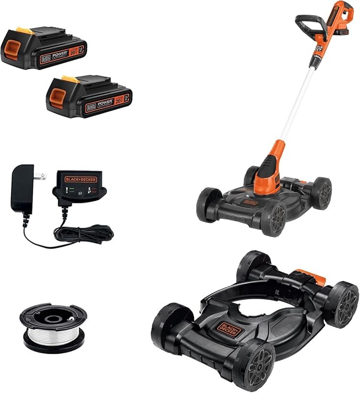 BLACK+DECKER 3-in-1 Cordless Mower Trimmer