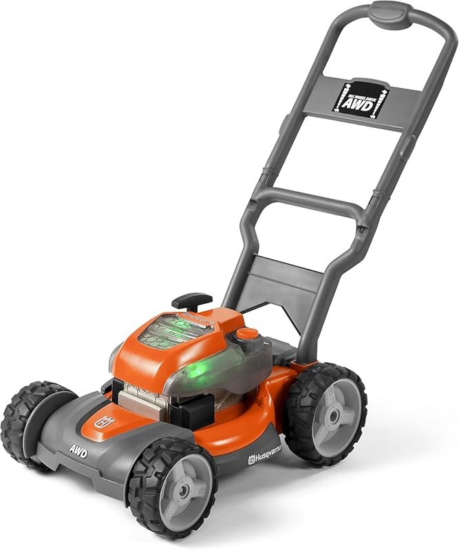 Husqvarna Toy Lawn Mower Featuring Realistic Engine Sounds and Light-U