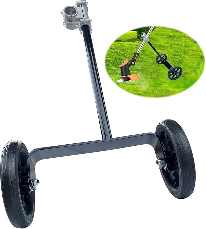 Adjustable Height Support Wheels for String Trimmers, 26mm Clamp Auxil