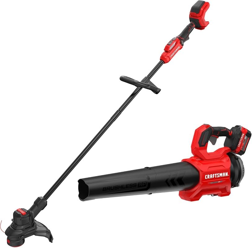 CRAFTSMAN V20 Brushless 13-Inch String Trimmer and Leaf Blower Combo K