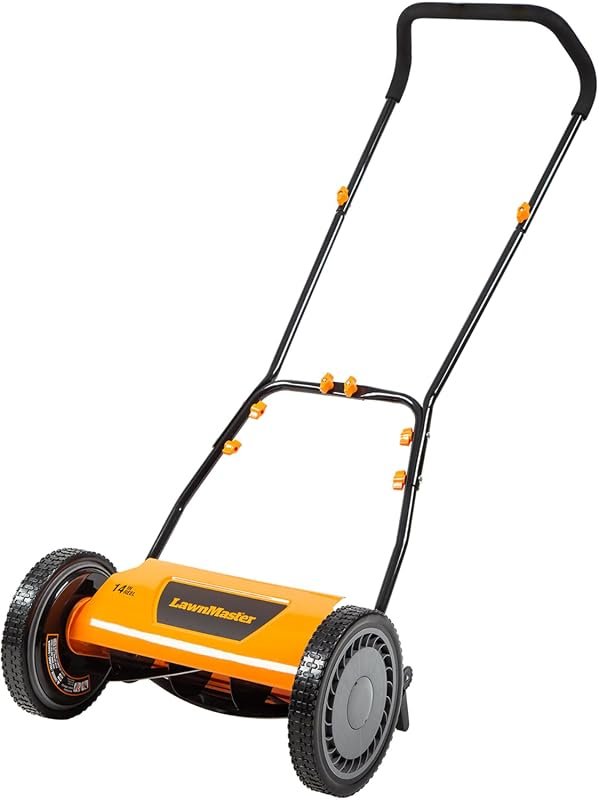 LawnMaster 14-Inch 5-Blade Push Reel Lawn Mower