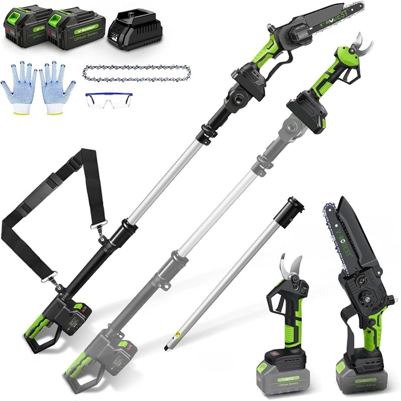 4-in-1 Cordless Pole Saw