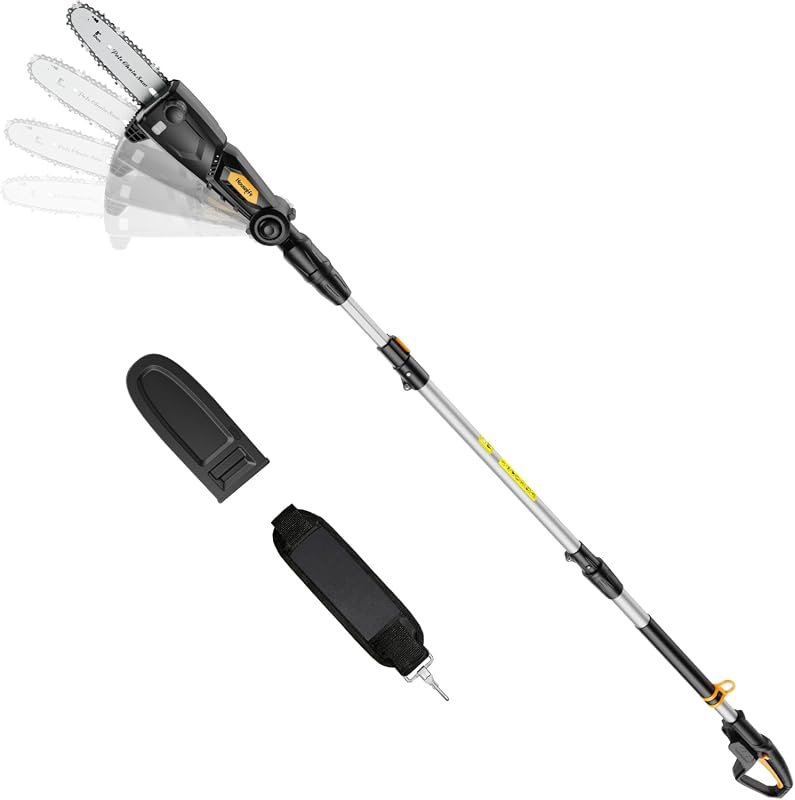 8-Inch Cordless Electric Pole Saw Dewalt Compatible