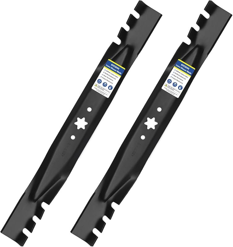 GICOOL 42-Inch Mulching Mower Blades for Troy Bilt and Cub Cadet Ridin