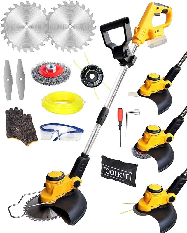 4-in-1 Lightweight 12-Inch Cordless String Trimmer and Weed Eater Comp