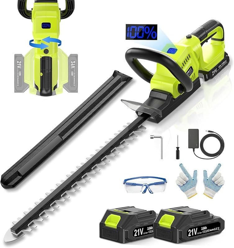 21V Cordless 20-Inch Hedge Trimmer