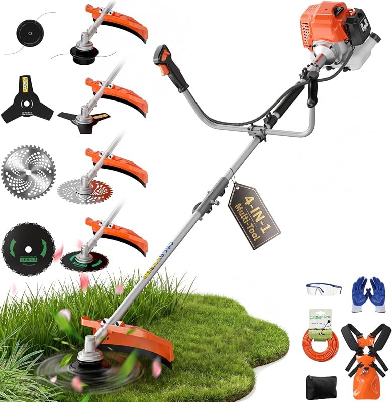 52cc Gas Weed Eater and Brush Cutter with 18