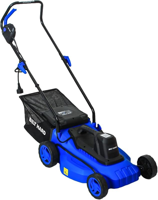 BILT HARD 15-Inch 11Amp Corded Electric Lawn Mower with Collection Bag