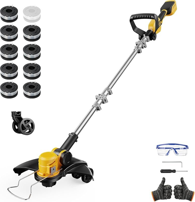 Cordless 3-in-1 Brushless Weed Wacker for Dewalt 20V MAX Battery, 12