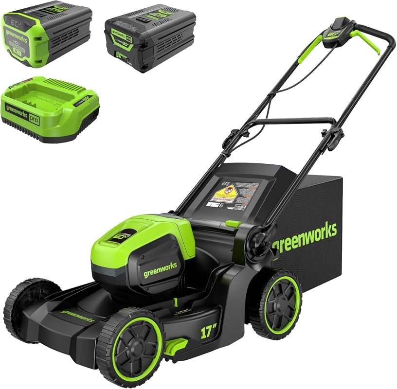Greenworks 60V 17-Inch Cordless Brushless Push Lawn Mower